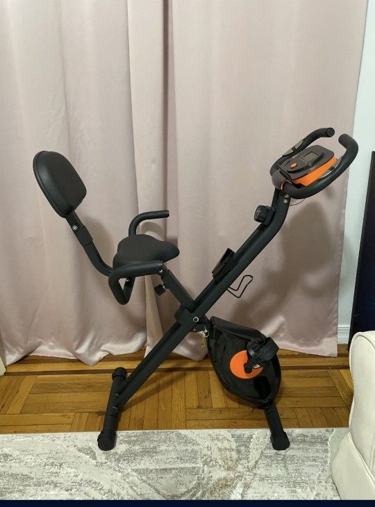 Tiptiper Folding Magnetic Upright Exercise Bike Stationary