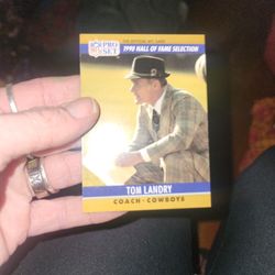 Tom Landry Baseball Card 