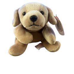 Ty Beanie Baby Fetch the Golden Retriever, Original, Vintage With Factory Errors