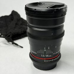 Rokinon 35mm T1.5 EF Full Frame