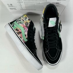 Vans Sk8-Hi Shroom Doom Black Green High Top Sneakers Men Size 8 Women Size 9.5