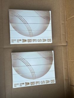 Baseball Wall Decor Set