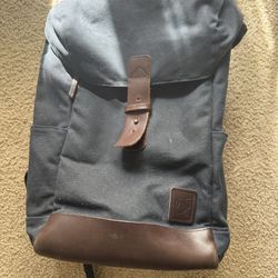 Nutsac Rucksac Waxed Canvas Laptop Backpack Black