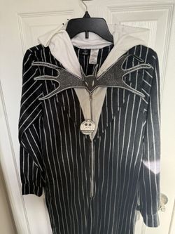 Disney Nightmare Before Christmas Jack Skellington Zip Up Onesie