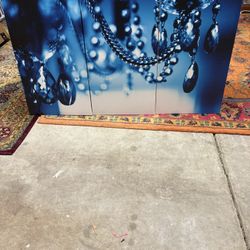 3 Pieces Framed Canvas Chandelier 