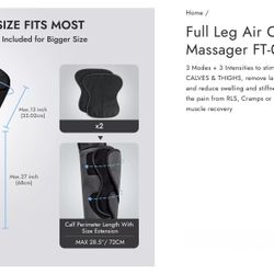 Massage Leg, Thigh, Calves And Feet