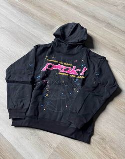 Sp5der hoodie black pink l-xl