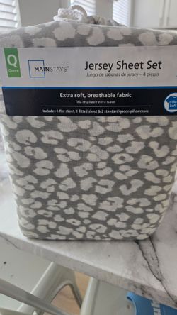 Mainstays queen Leopard sheets