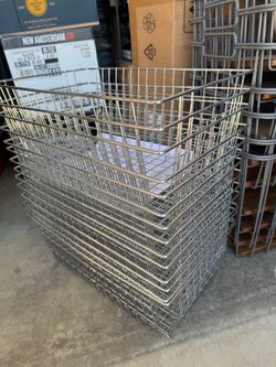 Stacking Chrome Wire Baskets Set-NEW