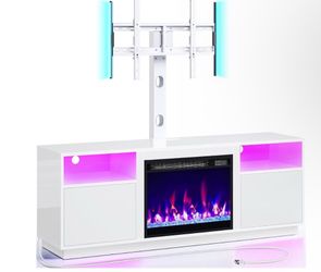 Tv stand with tv mount/fireplace