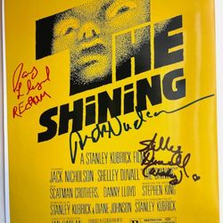 Autographed The Shining poster