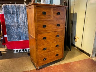 TRADEWINS Mission Style 6-Drawer Tallboy Dresser