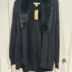 Michael By Michael Kors Fur Sweater
