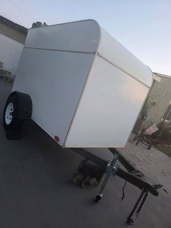 5x8 enclosed trailer traila