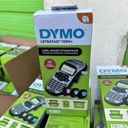 DYMO Portable Printer Handheld Label Maker Black Silver Letratag 100H+ New.