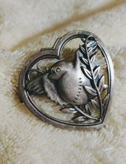 Antique Norseland by Coro Sterling Silver Brooch #9