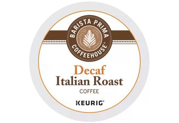 Barista Prima Coffeehouse Decaf Italian Roast KCups 96ct Expiration 2027-07-01