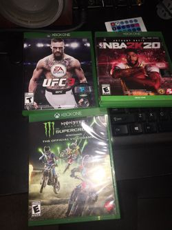 UFC 3 / NBA 2K20 / Monster Energy Supercross