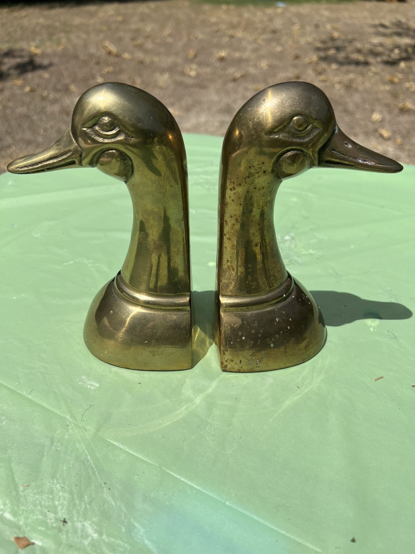 #2 MCM Brass Duck Bookends