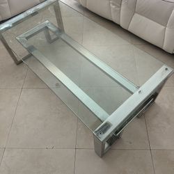 Mirrored Coffee Table And End Table