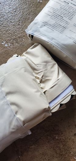 4-Pack 100% Blackout Curtains (79"x102" Beige) - Peel & Stick Velcro Top