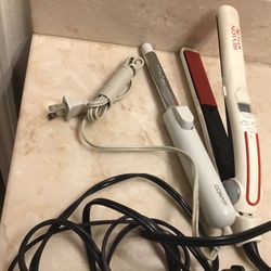 Revlon Stylix Hair Straightener And Con Air Curling Iron 