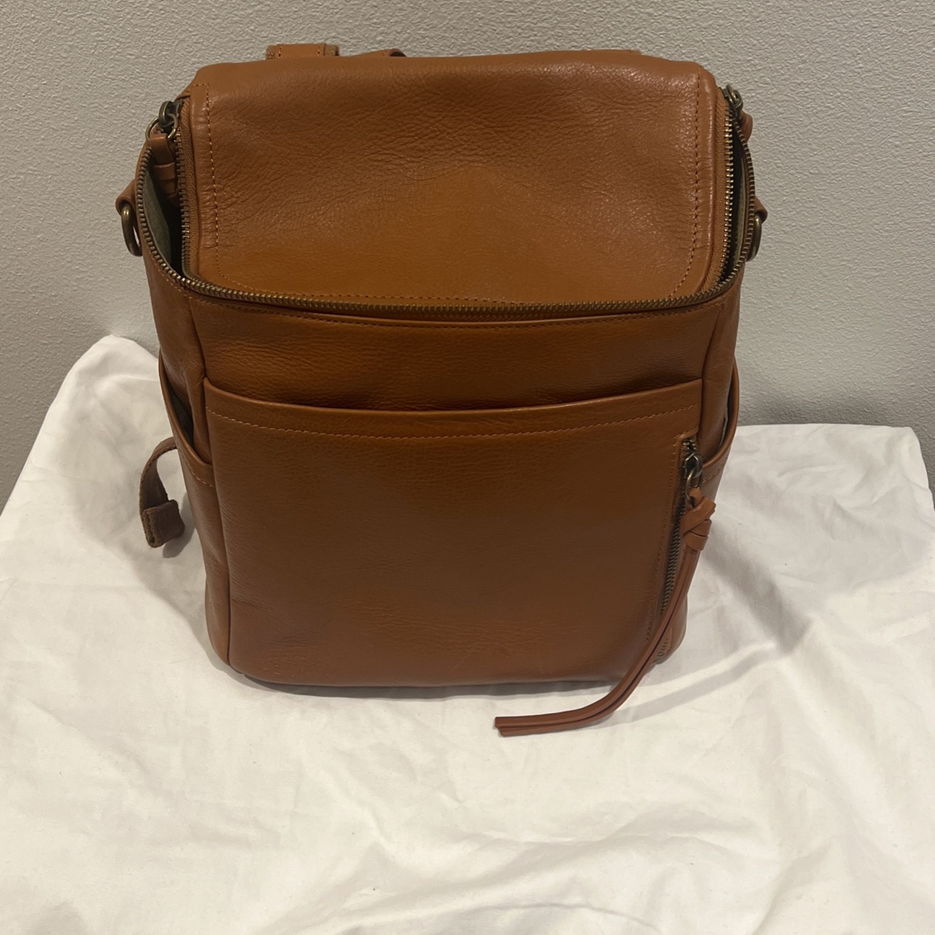 Azaria le Mere Petite Luxe Diaper Bag In Milled Cognac