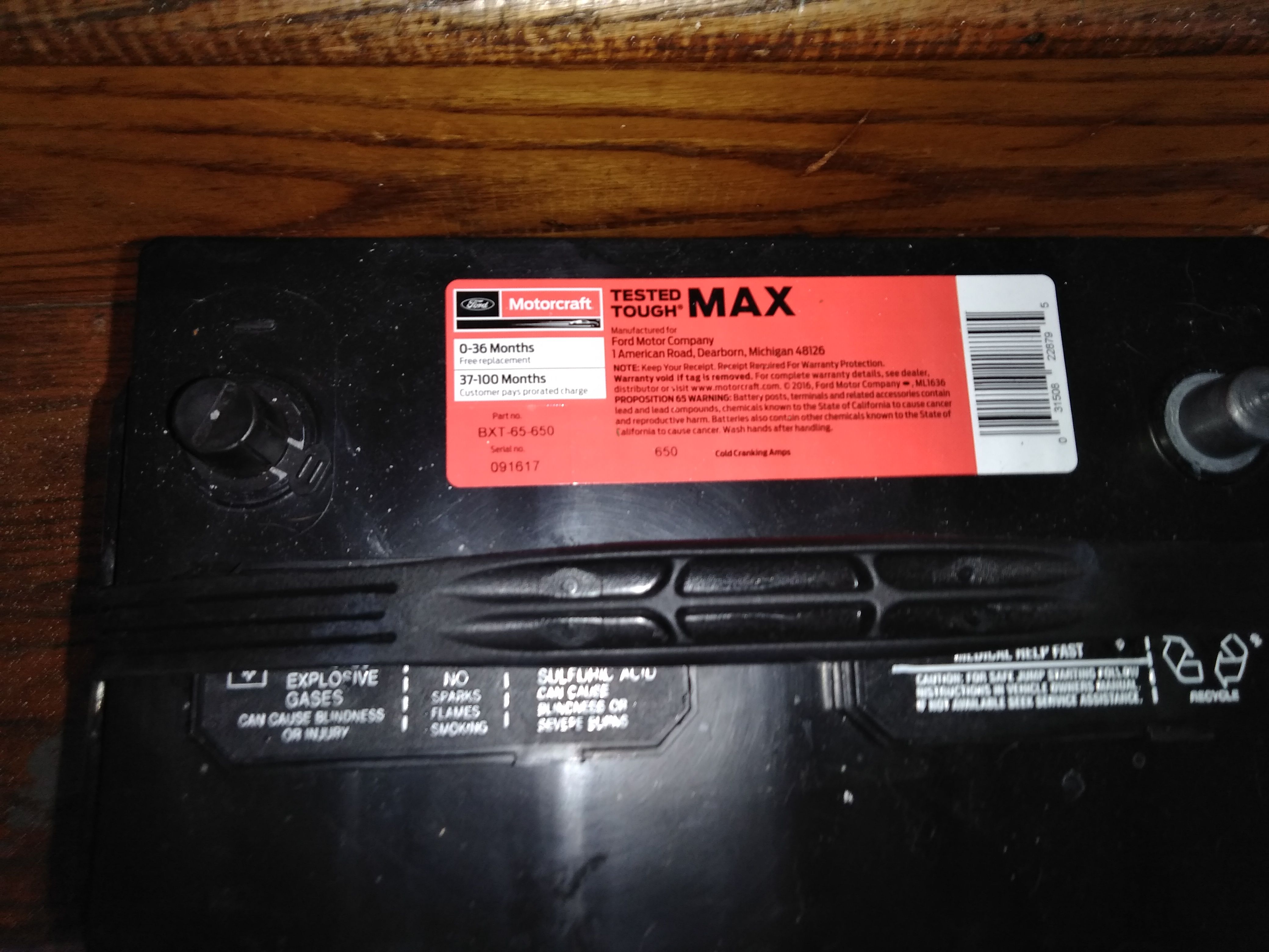 MOTORCRAFT MAX BXT -65-650 CCA