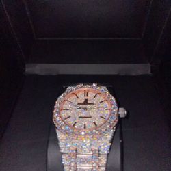 2 Moissanite AP Watches 