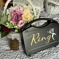 Ring Bearer Box and Flower Girl Basket 