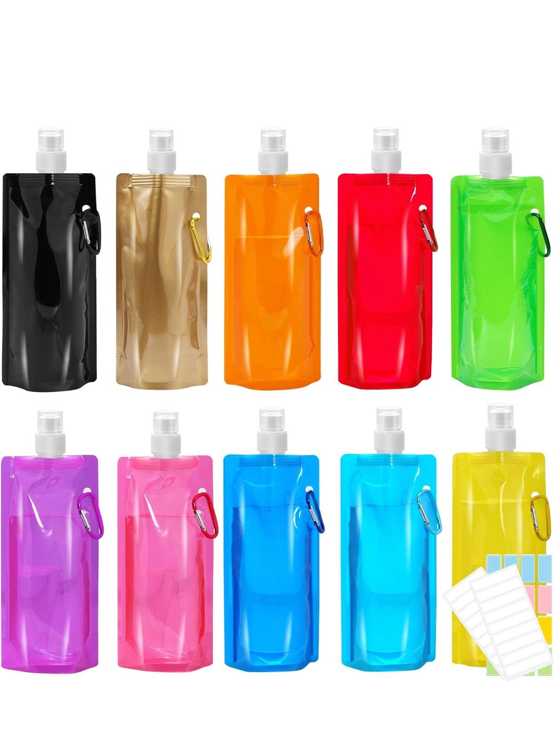 Collapsible Water Bottles,Reusable Drinking Water Bags