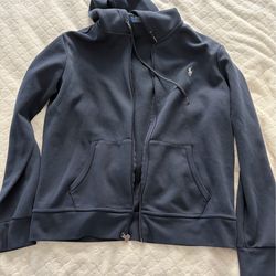BRAND NEW POLO ZIP UP HOODIE LARGE