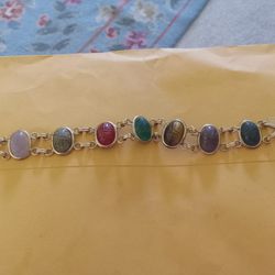 Vintage Scarab Bracelet Gold Filled 