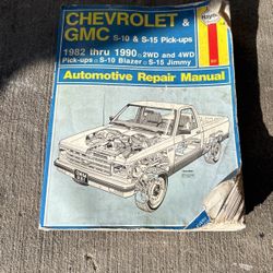 Chevy And GMC S-10 and S-15 Service Manual 