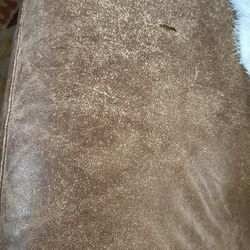 FREE brown Leather Sofa 