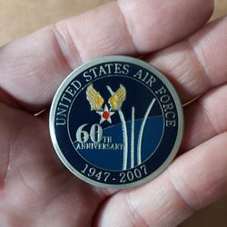 US Air Force 60th Anniversary Medallion
