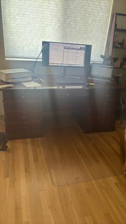 Large wood desk
