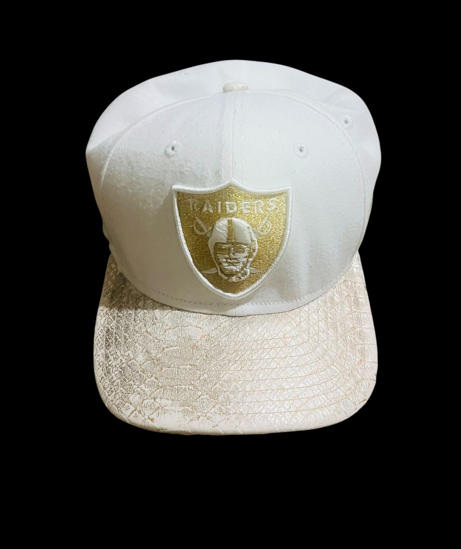 NFL New era Oakland Raiders Vintage Collection Hat white/gold SnapBack