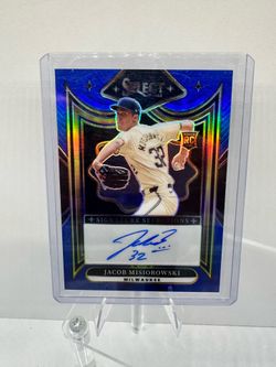 2025 Panini Select Jacob Misiorowski 3/49 Auto Signature SP RC Brewers
