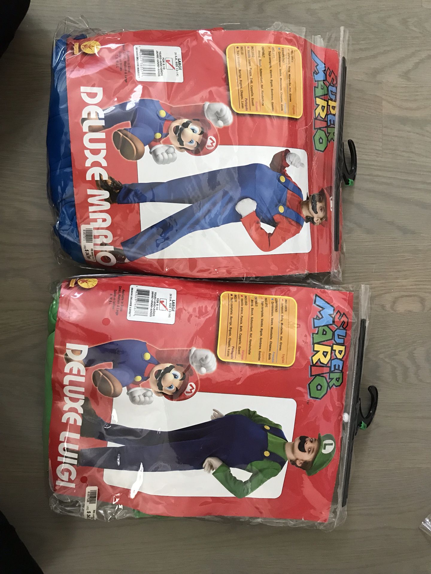 Super Mario Brothers Costumes - Mario & Luigi *Free Shipping*