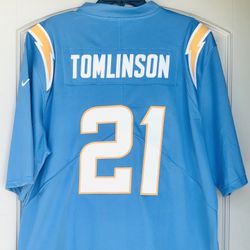 XL - CHARGERS #21 LADAINIAN TOMLINSON JERSEYS