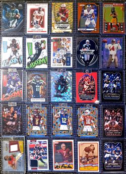 NFL Patch, Numbered, Auto, Custom & more Card Lot (25 Cards)