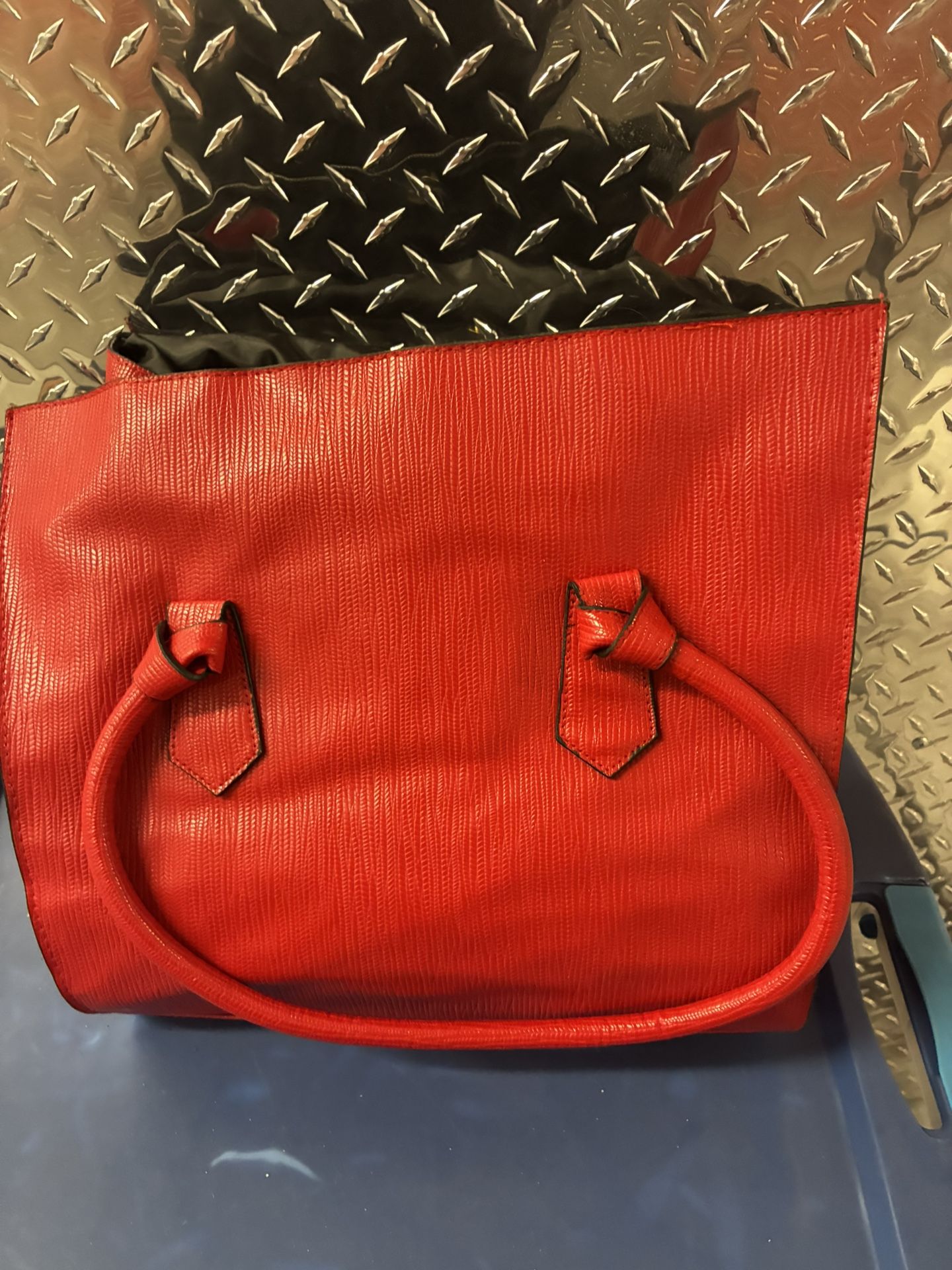 Elizabeth Arden Women's Red Tote Handbag Shoulder Bag Lady Shopper Weekend Purse