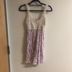 Jessica Simpson - Crochet Purple Dress 