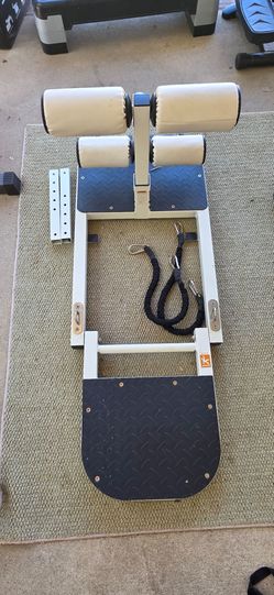 Sissy Squat, Hip Thrust, & Deep Squat Glute Machine + Resistance Bands