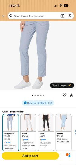 Tommy Hilfiger Blue Pants – Size 2 – Classic Slim Fit