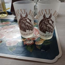 1964 Kentucky Derby Mint Juleper Souvenir Glasses