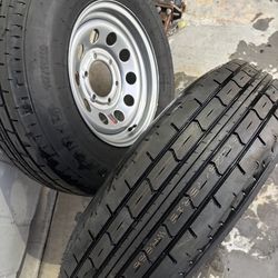 225/75/15 6x5.5 New Trailer Wheel/Tire Combo 10ply