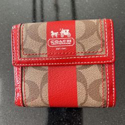 Coach Leather Small Wallet New