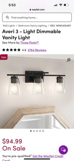 Avery 3 Light Vanity